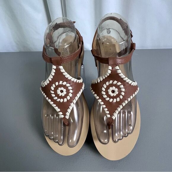 Jack Rogers Women’s tan and brown sandals size 8M - Picture 3 of 9